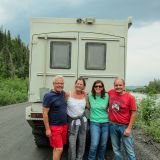 Wiedersehen mit Tina und Werner auf dem Dempster Highway, welche wir letzten Dezember in Florida kennengelernt haben. 
