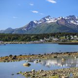 Haines liegt malerisch inmitten der eisbedeckten Berge direkt am Meer.
