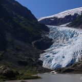 Zum letzten Mal fahren wir von unserer Hauptroute weg auf eine Stichstrasse, die uns vorbei am Bear Glacier ...
