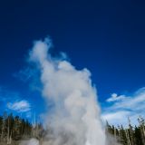 Und dann geht das Spektakel endlich los. Der Grand Geyser ist der grösste...
