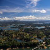 Die 360° Panoramasicht auf dem Peñol ...
