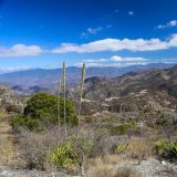 Andere Zeit, anderes Gebiet. Wir befinden uns auf dem Weg zu den Quellen von Hierve el Agua.
