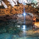 Die Halbinsel Yucatán ist voll von unterirdischen Süsswasser-Grotten, oder "Cenote", wie sie hier heissen.
