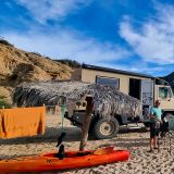 Wir sind wieder zurück in "Los Frailes". Zu sehr haben wir unser "Plätzli" vermisst. Sogar unsere Palappa ist noch frei und wird gleich wieder in Beschlag genommen. 
