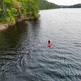 Die Testfahrt erfolgt dann sogleich auf dem "Lake Kakadiwaganda". 
