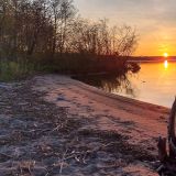 Sonnenuntergang am "Lake Superior" direkt …
