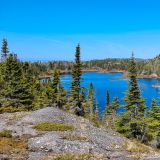 Eine kleine Rund-Wanderung führt einmal um den pitoresken "Halfway Lake". 
