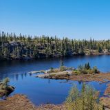 Ausblick von der anderen Seite auf den "Halfway Lake". 
