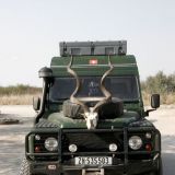 Neue Gallionsfigur für Rebelde. Sieht doch richtig schick aus mit diesem Kudu-Horn.
