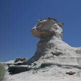 Nein, wir unternahmen keinen Abstecher nach Kairo. Auch im Tal des Mondes gibt es eine Sphinx
