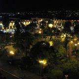 Arequipa by night, unser zweitletzter Abend in Peru
