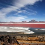 Wahrscheinlich eine der farbenprächtigsten Lagunen überhaupt, die "Laguna Colorado"
