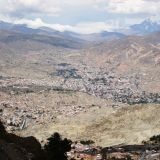 Blick hinein in den Stadtkessel La Paz
