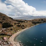 Blick über die Bucht von Copacabana vom Hausberg "Cerro Calvario"
