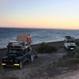 Landrover-Treffen , was ist wohl schöner, die Aussicht aufs Meer oder die vielen Landys?
