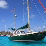 Charon, nach ihrer Neulackierung in den Tobago Cays
