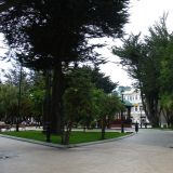 Sehr gepflegt: Die Plaza in Punta Arenas (Chile)
